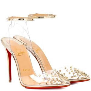 RARE NWT Christian Louboutin Spikoo Heels 38.5